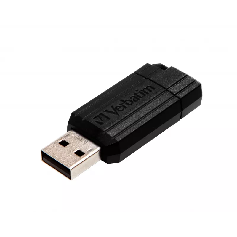 Verbatim PinStripe - USB stick 128 GB - μαύρο