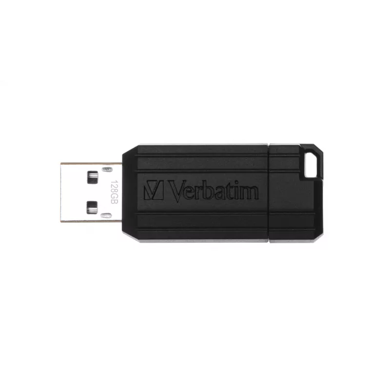 Verbatim PinStripe - USB stick 128 GB - μαύρο