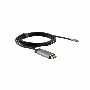 Verbatim 49144 αντάπτορας καλωδίου βίντεο 1,5 m USB Type-C HDMI μαύρο, ασημί