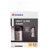 Verbatim 49145 αντάπτορας καλωδίου βίντεο 0,01 m USB Type-C VGA (D-Sub) μαύρο, ασημί
