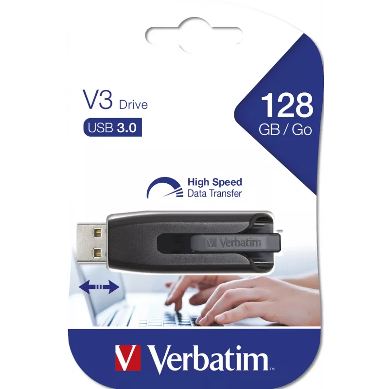 Verbatim V3 - μονάδα USB 3.0 128 GB - μαύρο