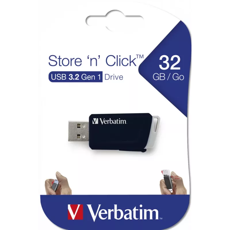 Verbatim Store 'n' Click - μονάδα USB 2.0 Drive 3.2 GEN1 32 GB - μαύρο