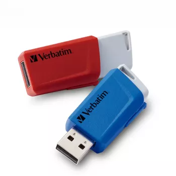 Verbatim Store 'n' Click - μονάδα USB 2.0 (3.2 GEN1) - 2x32 GB - κόκκινο/μπλε