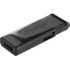 Verbatim Slider - USB stick 128 GB - μαύρο, 128 GB, 2.0, Slide, 8 g, μαύρο