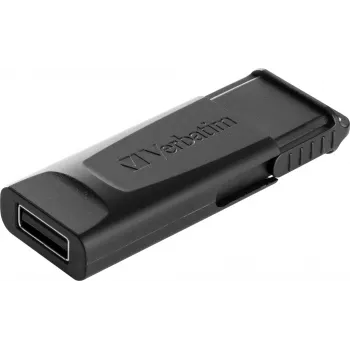 Verbatim Slider - USB stick 128 GB - μαύρο, 128 GB, 2.0, Slide, 8 g, μαύρο