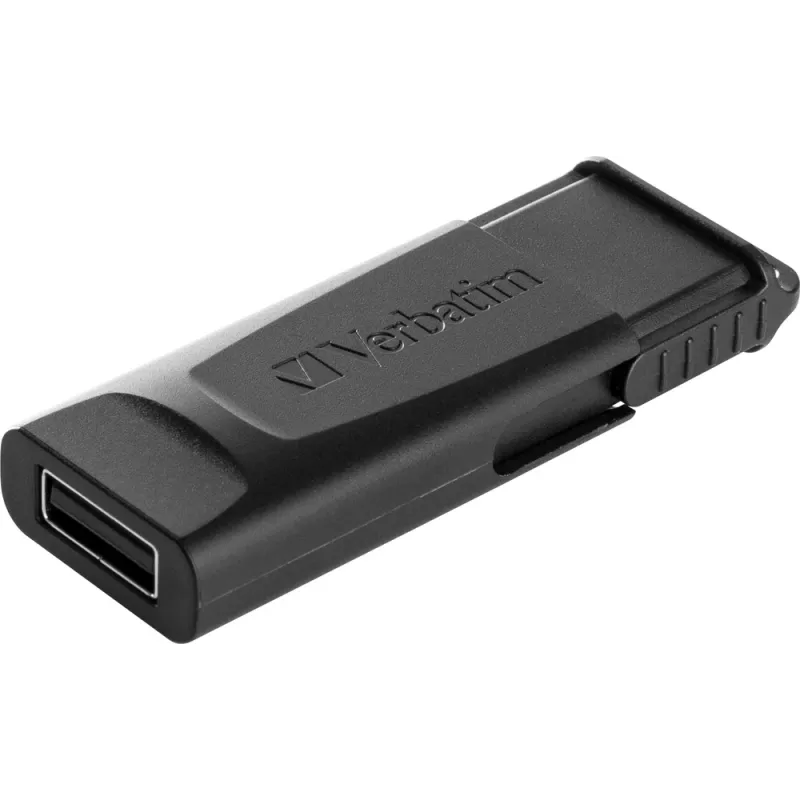 Verbatim Slider - USB stick 128 GB - μαύρο, 128 GB, 2.0, Slide, 8 g, μαύρο