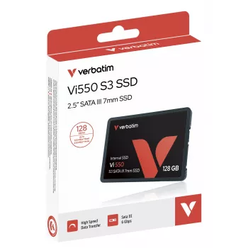 Verbatim Vi550 S3 SSD 128GB, 128 GB, 2.5 ίντσες, 520 MB/s, 6 Gbit/s