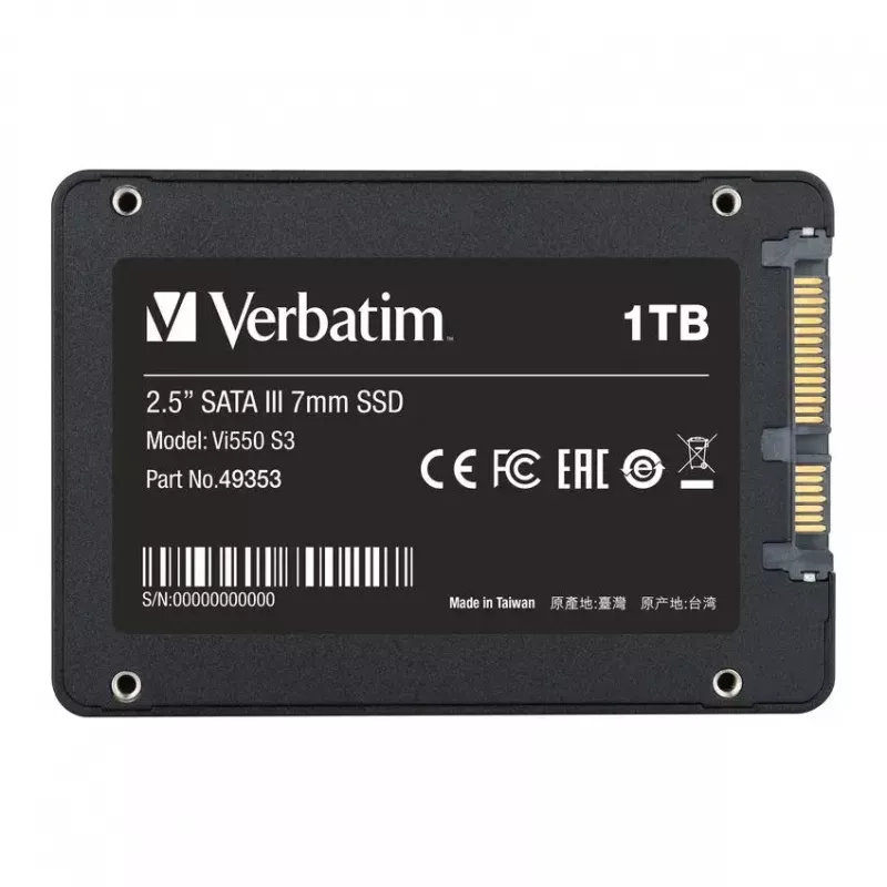 SSD δίσκος Verbatim 1 TB 2,5 ίντσες SATA Vi550 S3