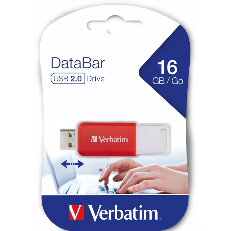 Verbatim DataBar USB Flash Drive 16 GB USB Type-A 2.0 κόκκινο