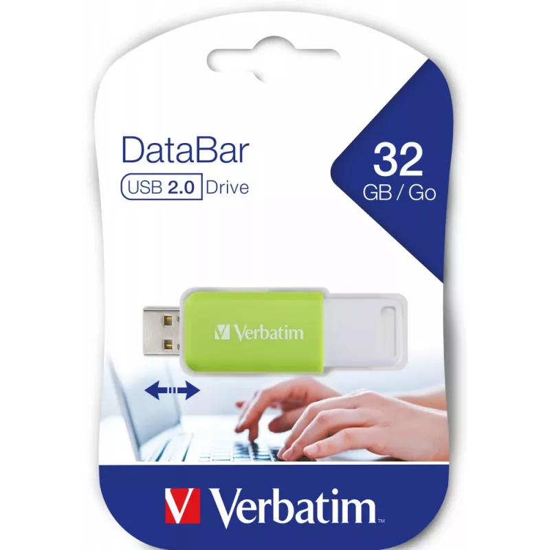 Verbatim V DataBar USB Stick 32 GB USB Type-A 2.0 πράσινο