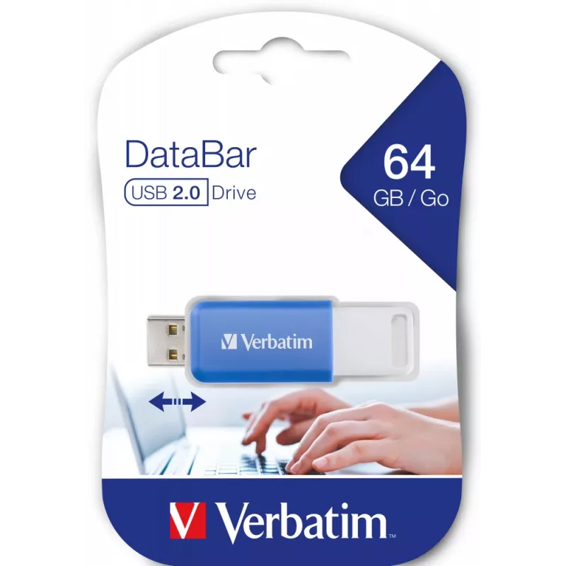 Verbatim V DataBar USB Stick 64 GB USB Type-A 2.0 μπλε