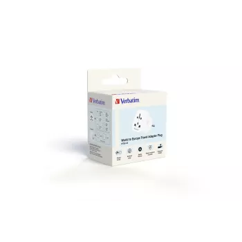 Verbatim World to Europe Adapter WTEU-02 ταξιδιωτικός προσαρμογέας