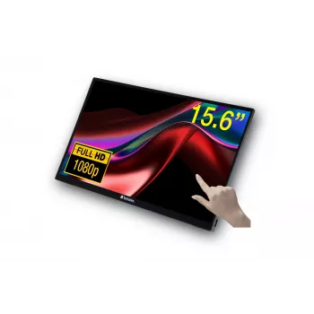 Verbatim 49592 οθόνη υπολογιστή 39,6 cm (15,6 inch) 1920 x 1080 pixel Full HD LCD οθόνη αφής μαύρο