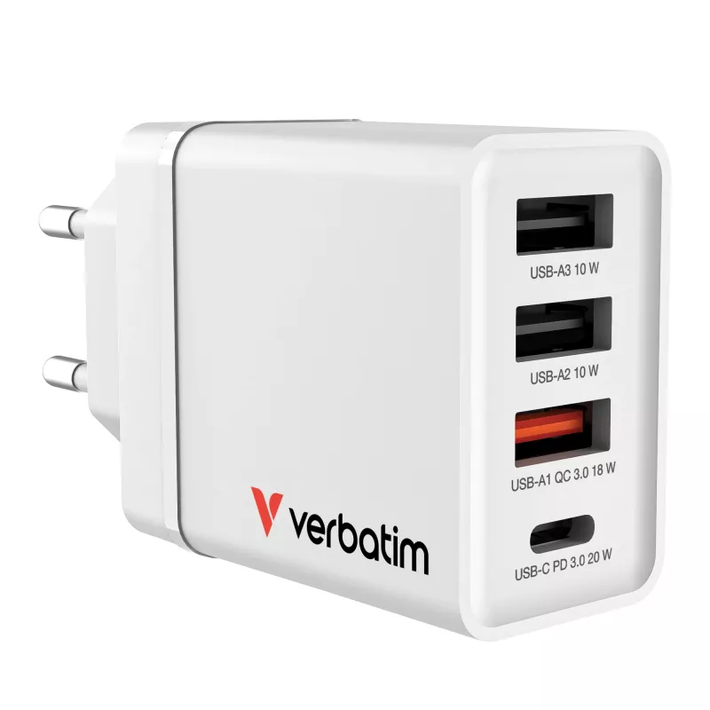 Verbatim 49700 universal λευκό AC γρήγορος φορτιστής εσωτερικού χώρου