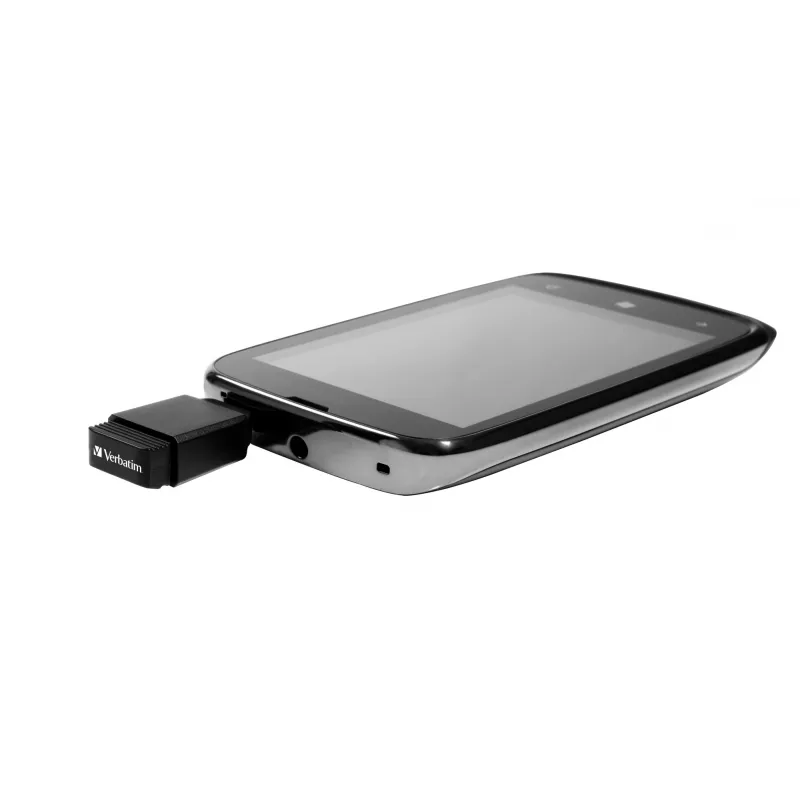 Verbatim Nano - USB 2.0 drive με προσαρμογέα Micro USB 32 GB - μαύρο