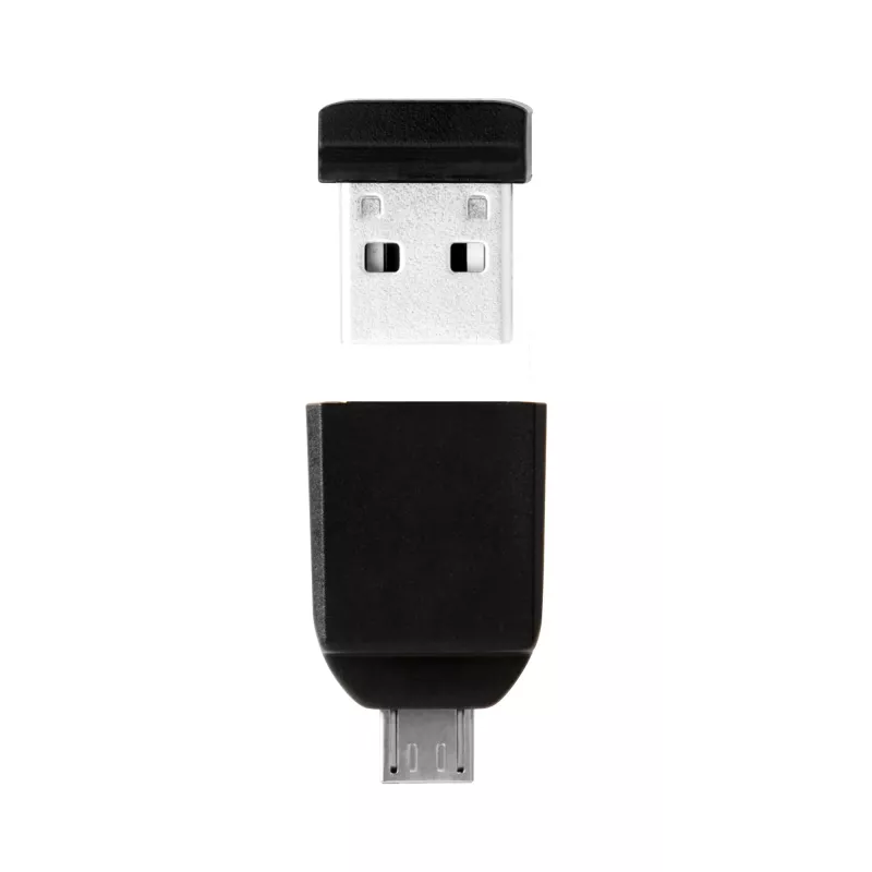 Verbatim Nano - USB 2.0 drive με προσαρμογέα Micro USB 32 GB - μαύρο