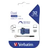 Verbatim Dual - USB 3.0 drive 32 GB - USB-C / USB-A - μπλε