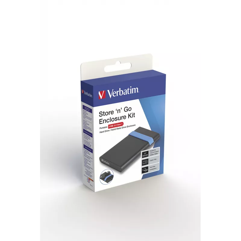 Verbatim Store'N'Go κιτ θήκης HDD/SSD θήκη μαύρο, μπλε 2,5 ίντσες