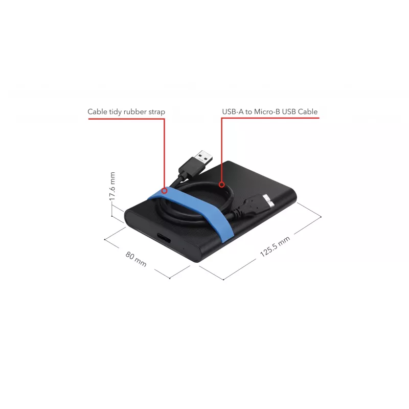 Verbatim Store'N'Go κιτ θήκης HDD/SSD θήκη μαύρο, μπλε 2,5 ίντσες