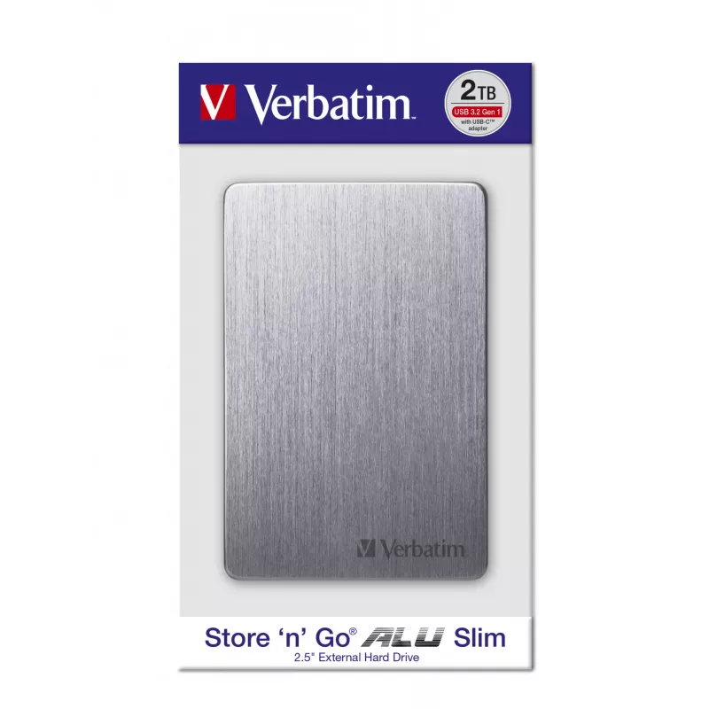 Verbatim Store 'n' Go ALU λεπτός φορητός σκληρός δίσκος 1TB Space Grey