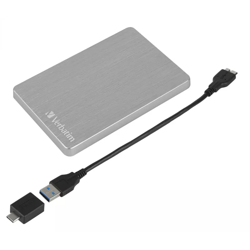 Verbatim Store 'n' Go ALU λεπτός φορητός σκληρός δίσκος 2 TB ασημί