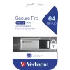 Verbatim Secure Pro - USB 3.0 Drive 64 GB - Ασημί