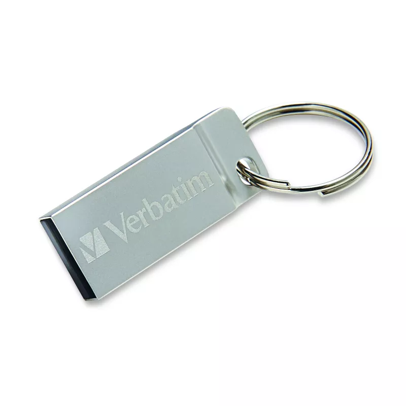 USB-Stick VERBATIM Metal Executive 16 GB, USB 2.0 Type-A, ασημί, χωρίς καπάκι