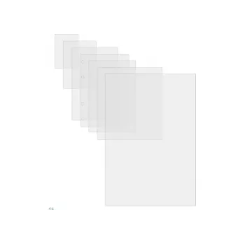 GBC Μεμβράνες πλαστικοποίησης 64x108mm 125 micron, γυαλιστερές, διαφανείς, πολυαιθυλένιο, 64x108, 0,25 mm, 64 mm