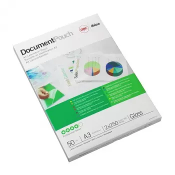 GBC Μεμβράνες πλαστικοποίησης A3 75 micron, γυαλιστερές, διαφανείς, A3, 303 mm, 0,15 mm, 426 mm