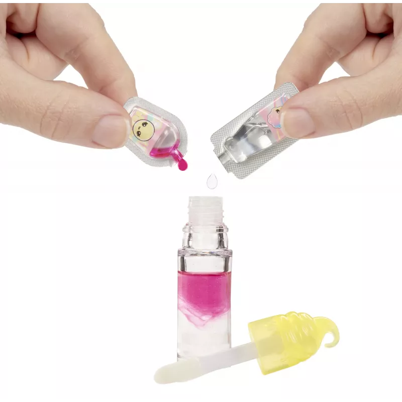 MGA Entertainment Yummiland Lip Gloss Κούκλα Σειρά 2 - Cotton Candy (Nia Candy Fluff)
