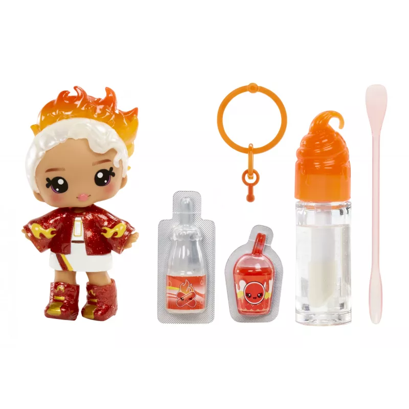 MGA Entertainment Yummiland Lip Gloss Κούκλα Σειρά 2 - Cinnamon Spice (Amber Cinnamon)