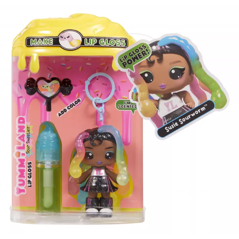 MGA Entertainment Yummiland Lip Gloss Κούκλα Sour Sweeties - Sasha Sourworms