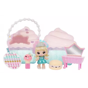 MGA Entertainment Yummiland Beauty Bag Playset + Lip Gloss Κούκλα - Cupcake Beauty Bag