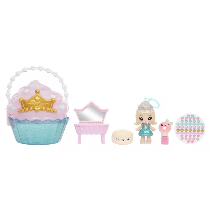 MGA Entertainment Yummiland Beauty Bag Playset + Lip Gloss Κούκλα - Cupcake Beauty Bag