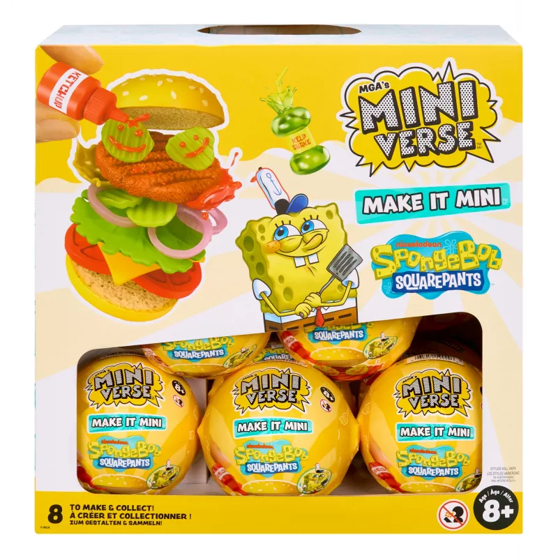 Miniverse Make It Mini SpongeBob SquarePants, 8 ετών, Πολύχρωμο