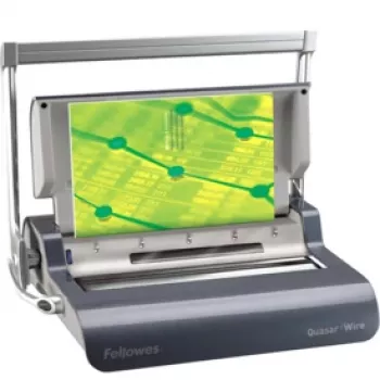 Fellowes Quasar Μηχανή βιβλιοδεσίας με σύρμα, χειροκίνητη, 120 φύλλα, Γραφίτης