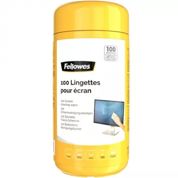 Fellowes 100 Screen Cleaning, υγρά μαντηλάκια καθαρισμού συσκευών, LCD/TFT/Plasma, πολύχρωμο, 82 mm, 82 mm, 170 mm