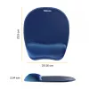 Fellowes Memory Foam mouse pad/στήριγμα καρπού σαπφείρου