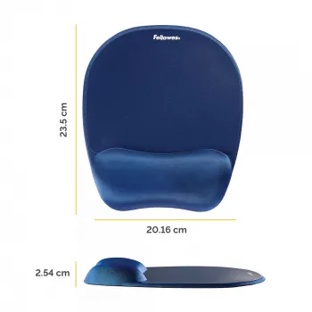Fellowes Memory Foam mouse pad/στήριγμα καρπού σαπφείρου