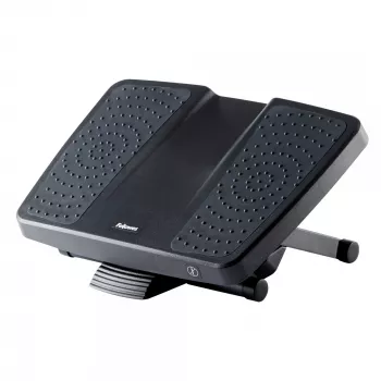 Fellowes Foot Rest Under Desk – Professional Series απόλυτο υποπόδιο εργονομικό υποπόδιο με 3 ρυθμίσεις ύψους & επιφάνεια μασάζ – σκαμπό υποποδίου για γραφείο & σπίτι – Μαύρο