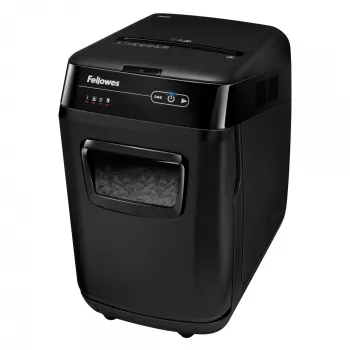 Fellowes AutoMax 200C καταστροφέας εγγράφων σταυρωτής κοπής 23 cm Μαύρο