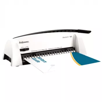 Fellowes Starlet 2+ μηχανή βιβλιοδεσίας με πλαστικά χτένια, Λευκό, 12 φύλλων ικανότητα διάτρησης
