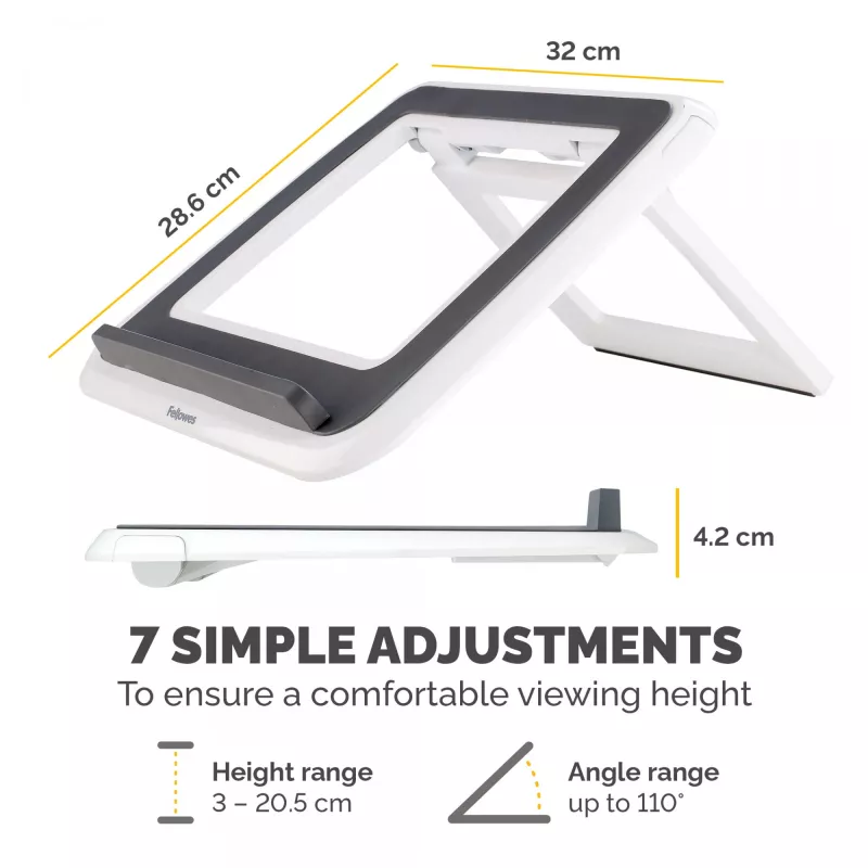 Βάση laptop Fellowes I-Spire Quick Lift Ρυθμιζόμενη