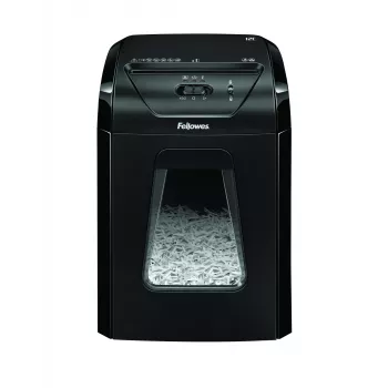 Fellowes Powershred 12C Καταστροφέας εγγράφων σταυρωτής κοπής 22,5 cm Μαύρο