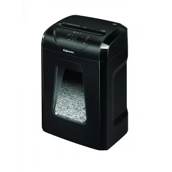 Fellowes Powershred 12C Καταστροφέας εγγράφων σταυρωτής κοπής 22,5 cm Μαύρο