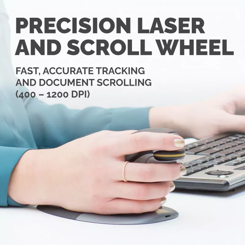 Fellowes 9894501 Ποντίκι γραφείου αμφίχειρο RF Wireless Laser 1200 DPI
