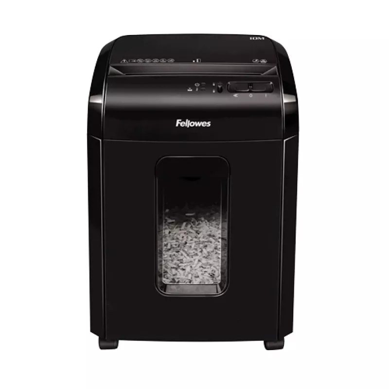 Fellowes Powershred 10M Καταστροφέας εγγράφων μικροκοπής Μαύρο