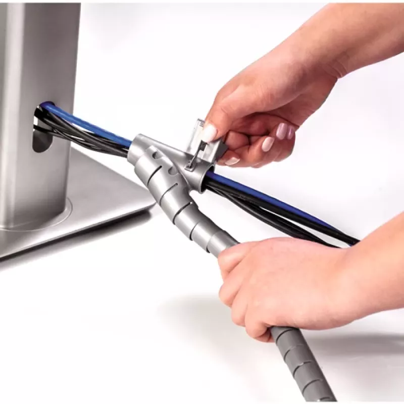 Fellowes CableZip Εύκαμπτος σωλήνας καλωδίων δαπέδου Ασημί 1 τεμ.
