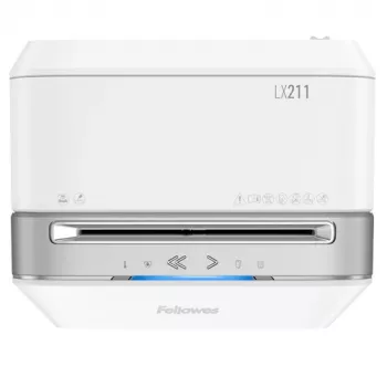 Fellowes LX Series Powershred LX21 Καταστροφέας εγγράφων μικροκοπής Γκρι, Λευκό