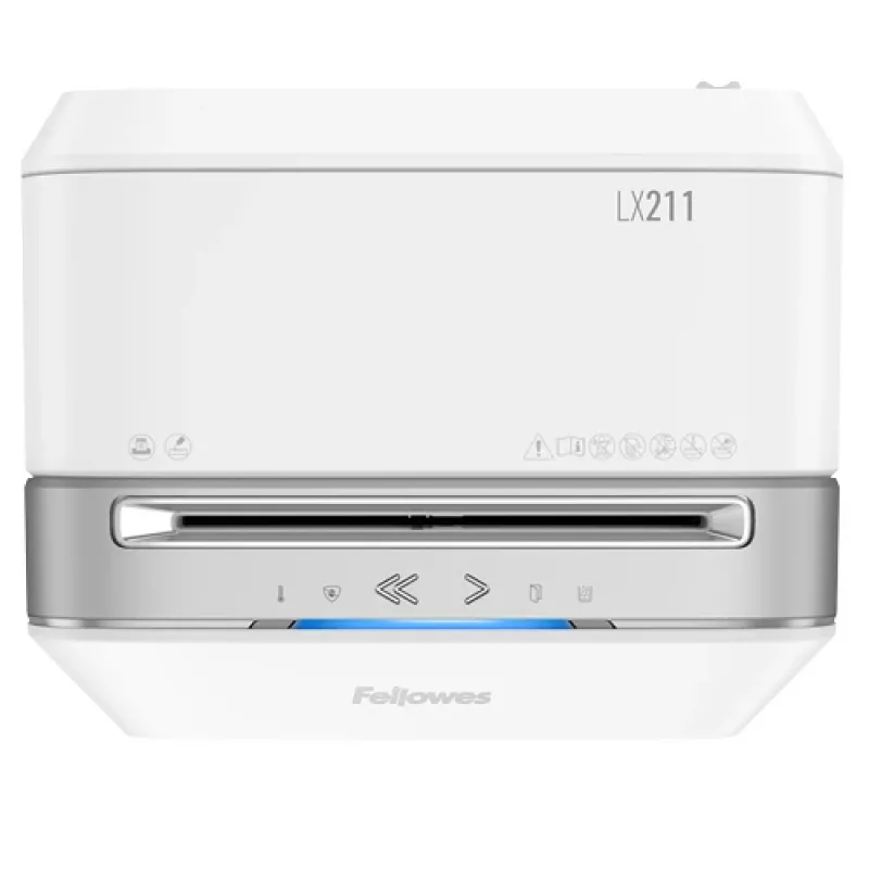 Fellowes LX Series Powershred LX21 Καταστροφέας εγγράφων μικροκοπής Γκρι, Λευκό